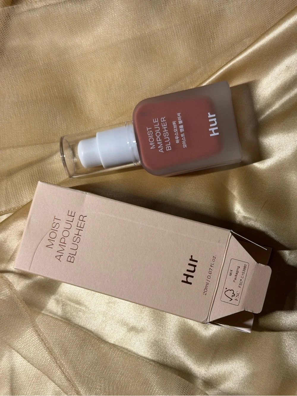 Hur Moist Ampoule Blusher Kbeauty Viral Brand New in Box
